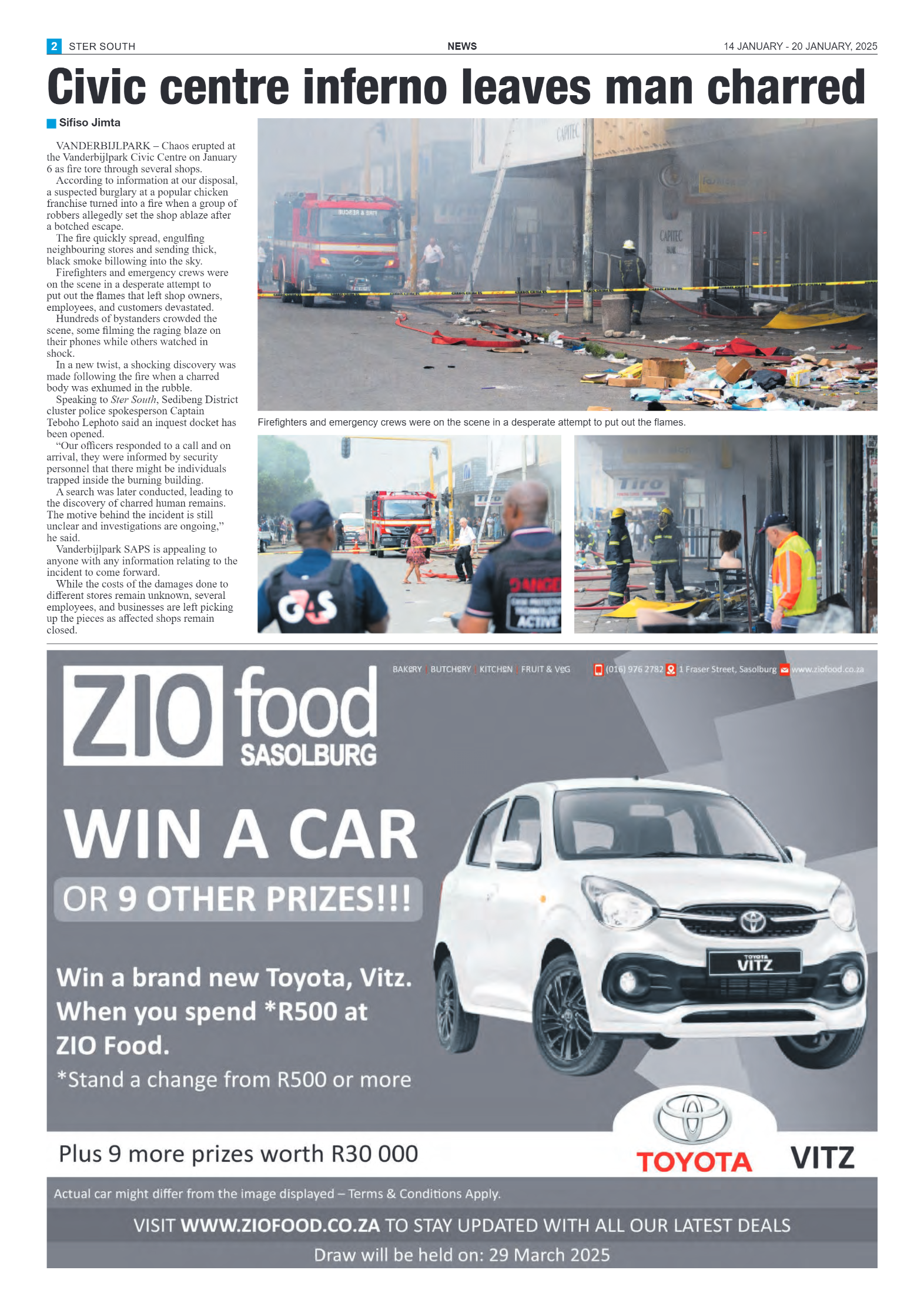 STER SOUTH 14 JANUARY – 20 JANUARY, 2025 page 2