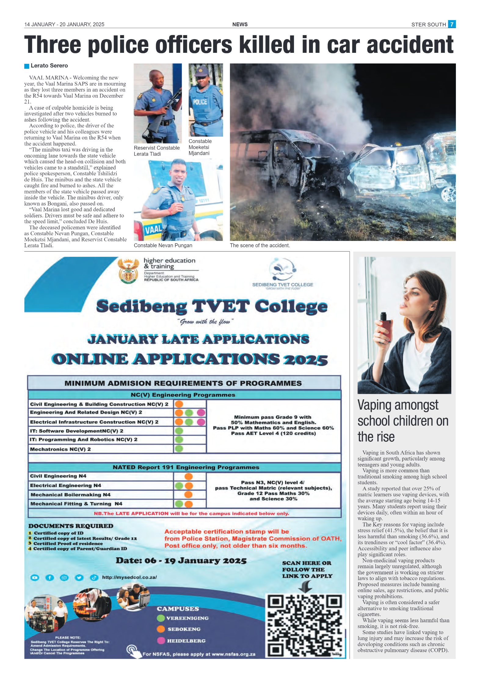 STER SOUTH 14 JANUARY – 20 JANUARY, 2025 page 4