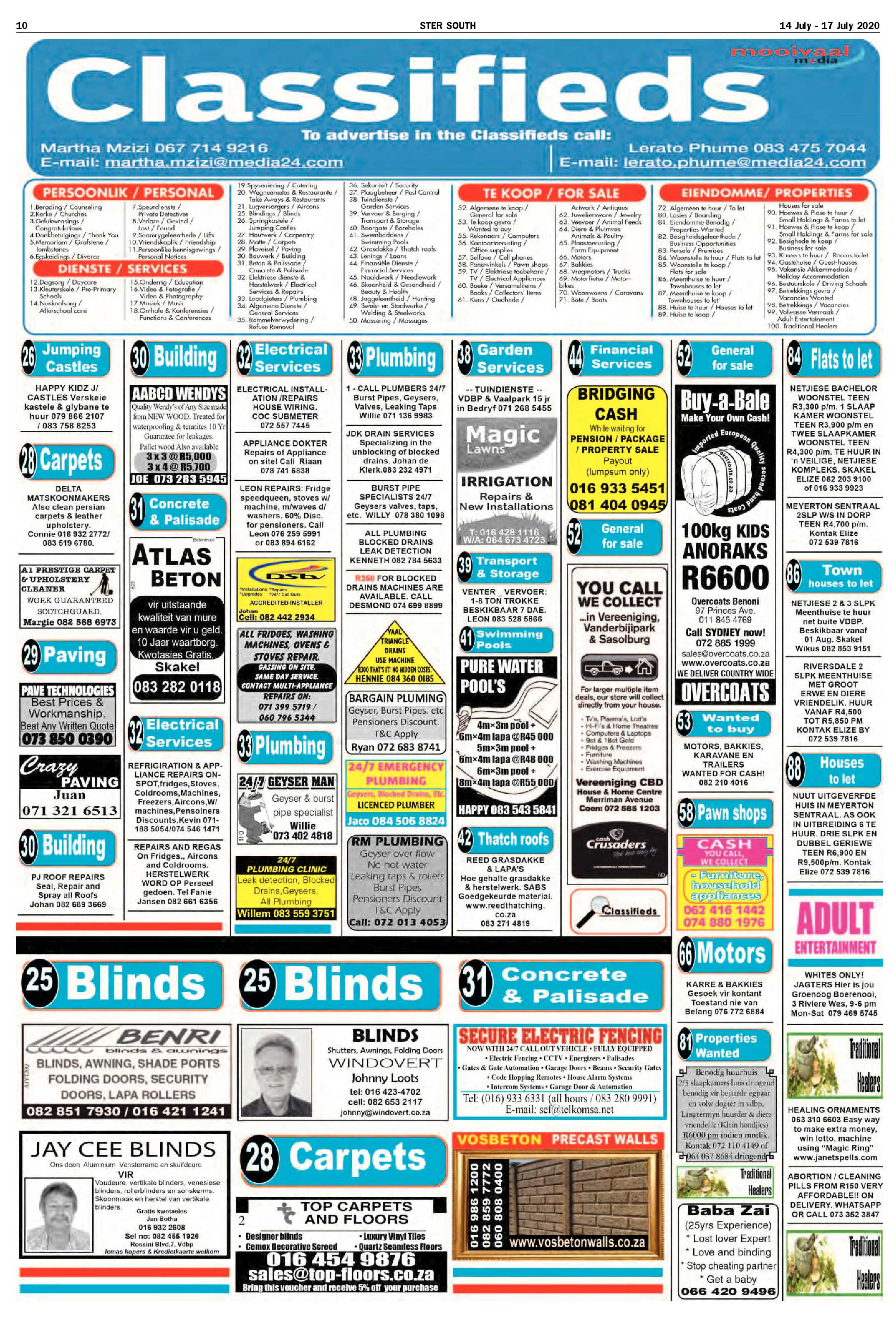 SOUTH STER 14 JULY – 17 JULY 2020 page 10