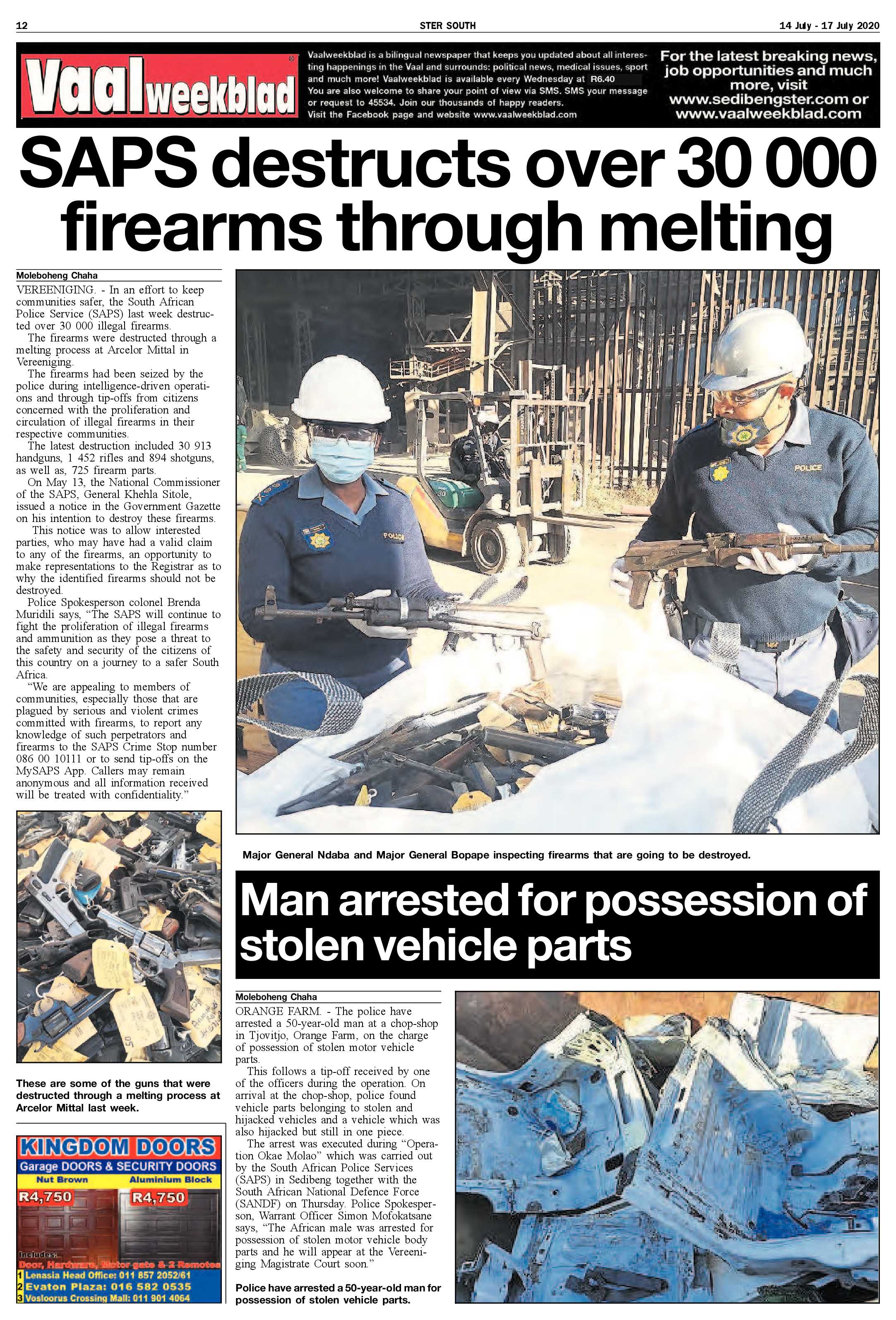 SOUTH STER 14 JULY – 17 JULY 2020 page 12