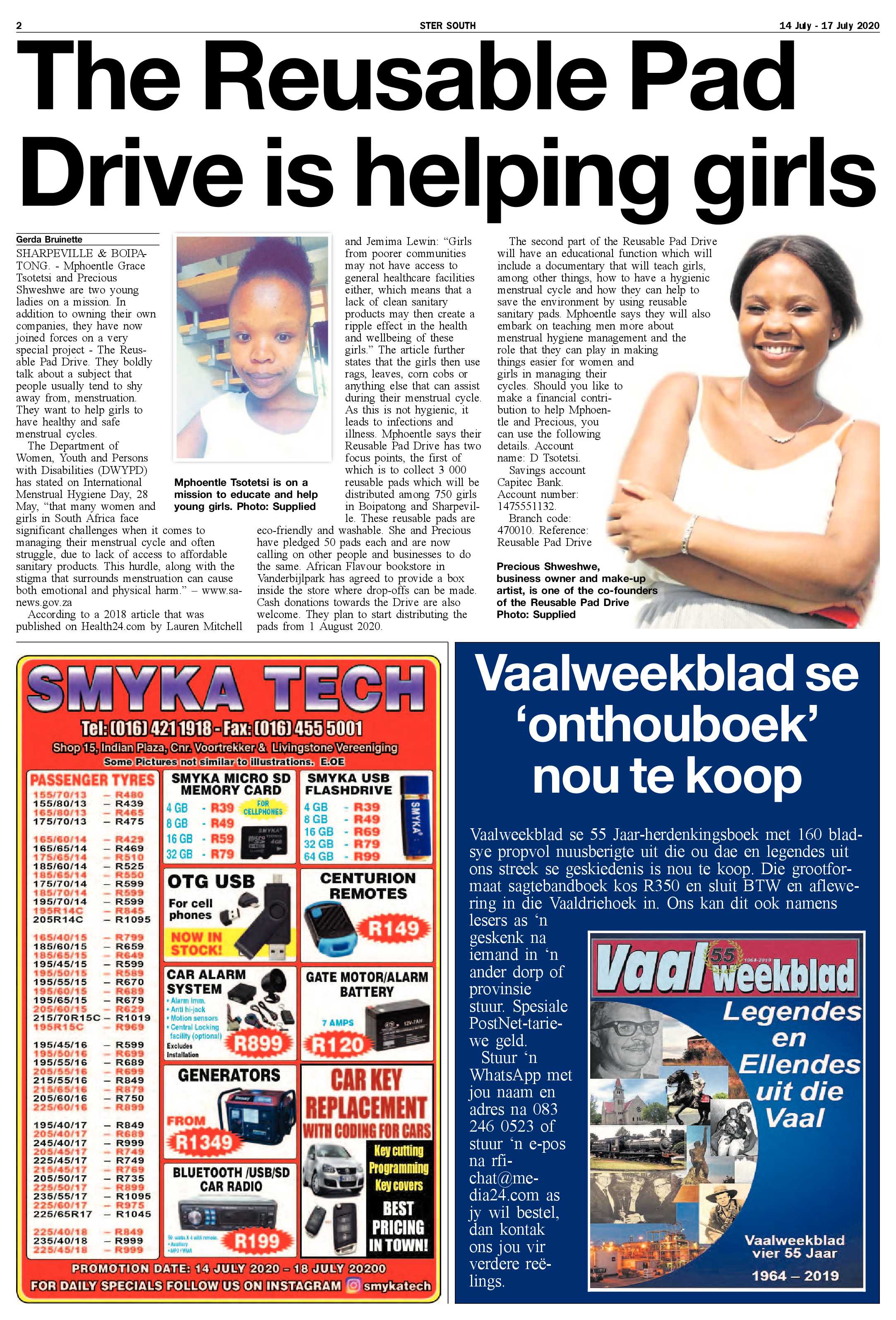 SOUTH STER 14 JULY – 17 JULY 2020 page 2