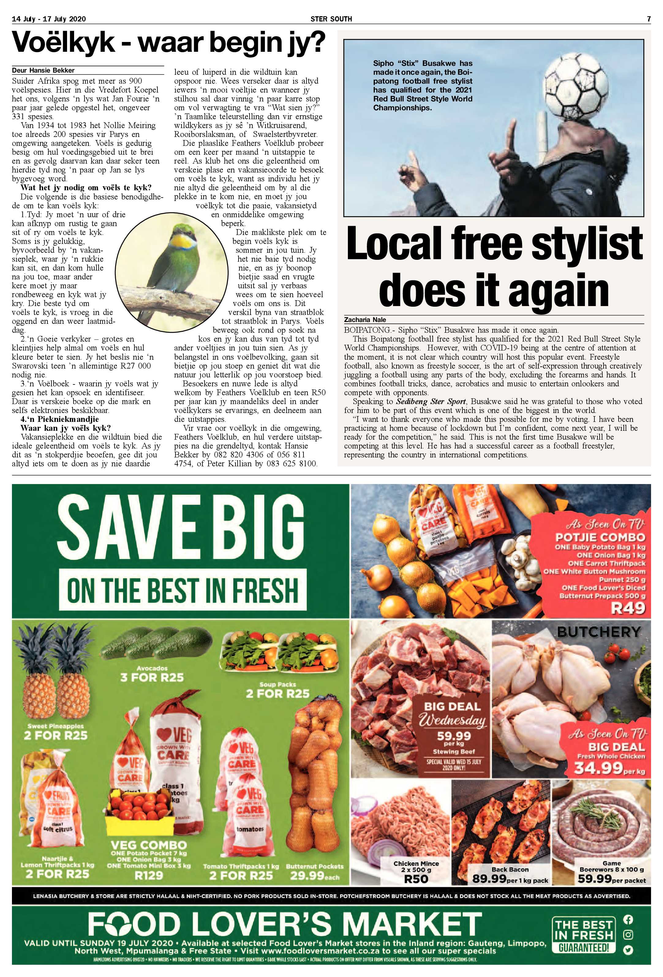 SOUTH STER 14 JULY – 17 JULY 2020 page 7