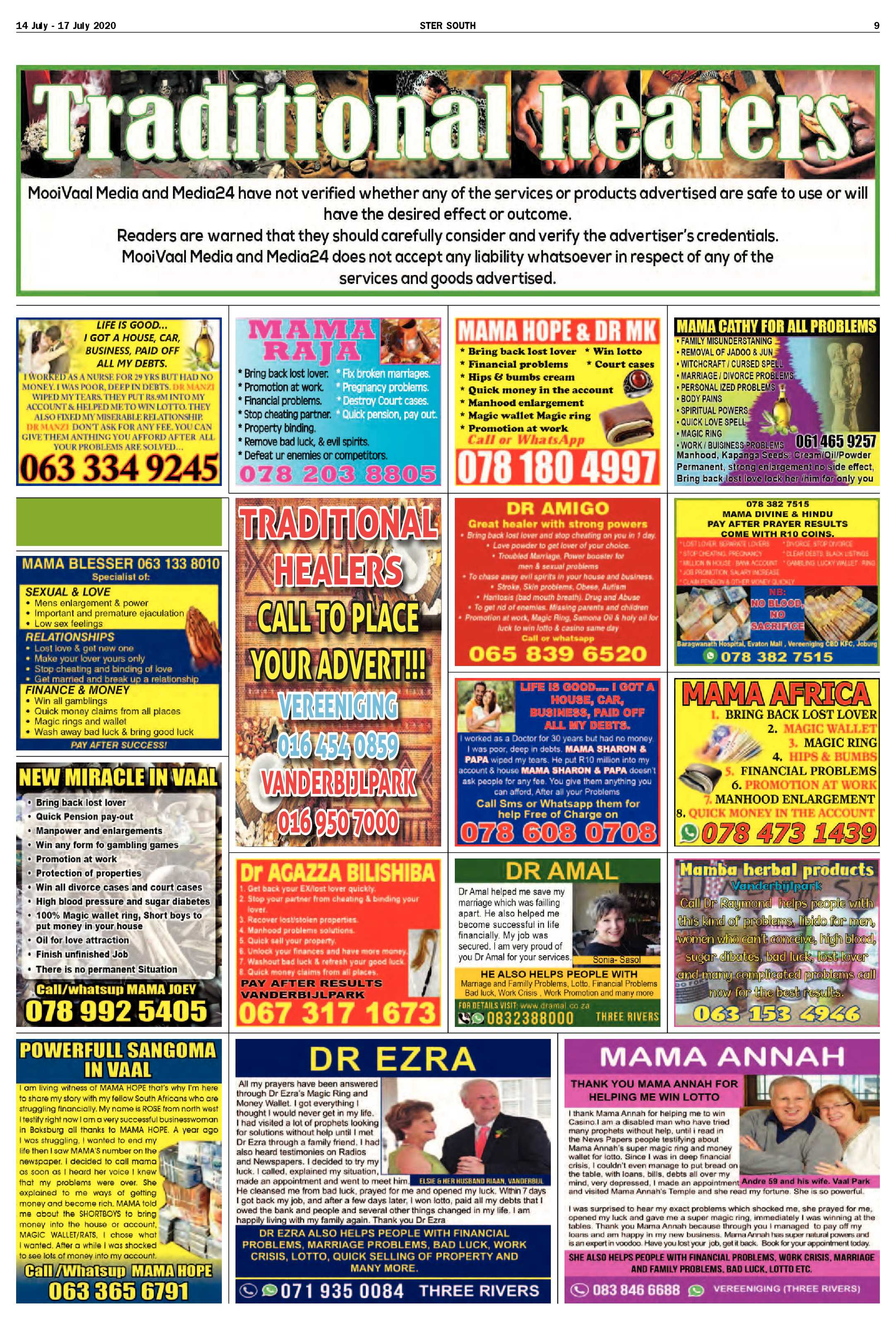 SOUTH STER 14 JULY – 17 JULY 2020 page 9