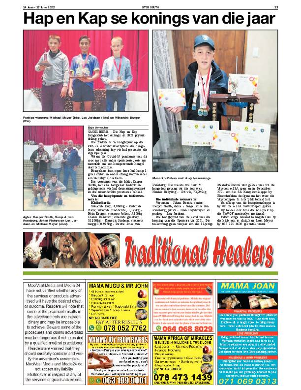 STER SOUTH 14 June – 17 June 2022 page 16