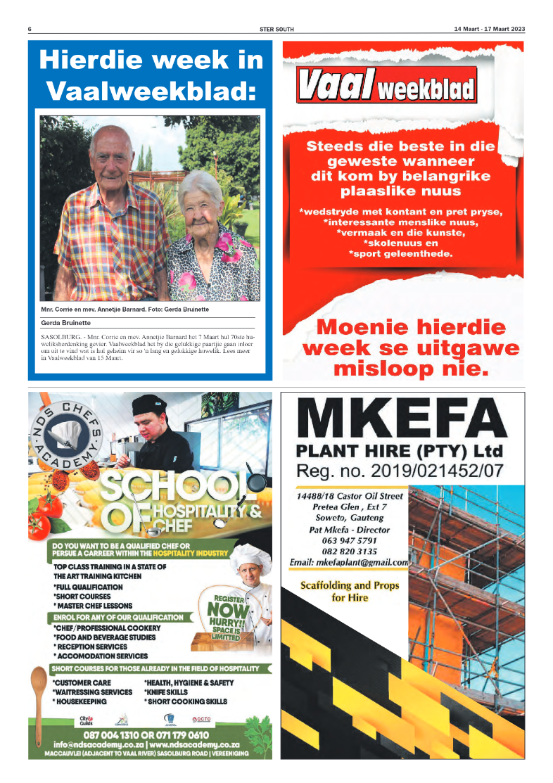 STER SOUTH 14 Maart – 17 Maart 2023 page 6