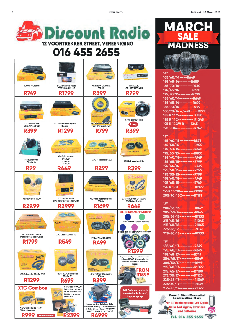 STER SOUTH 14 Maart – 17 Maart 2023 page 8