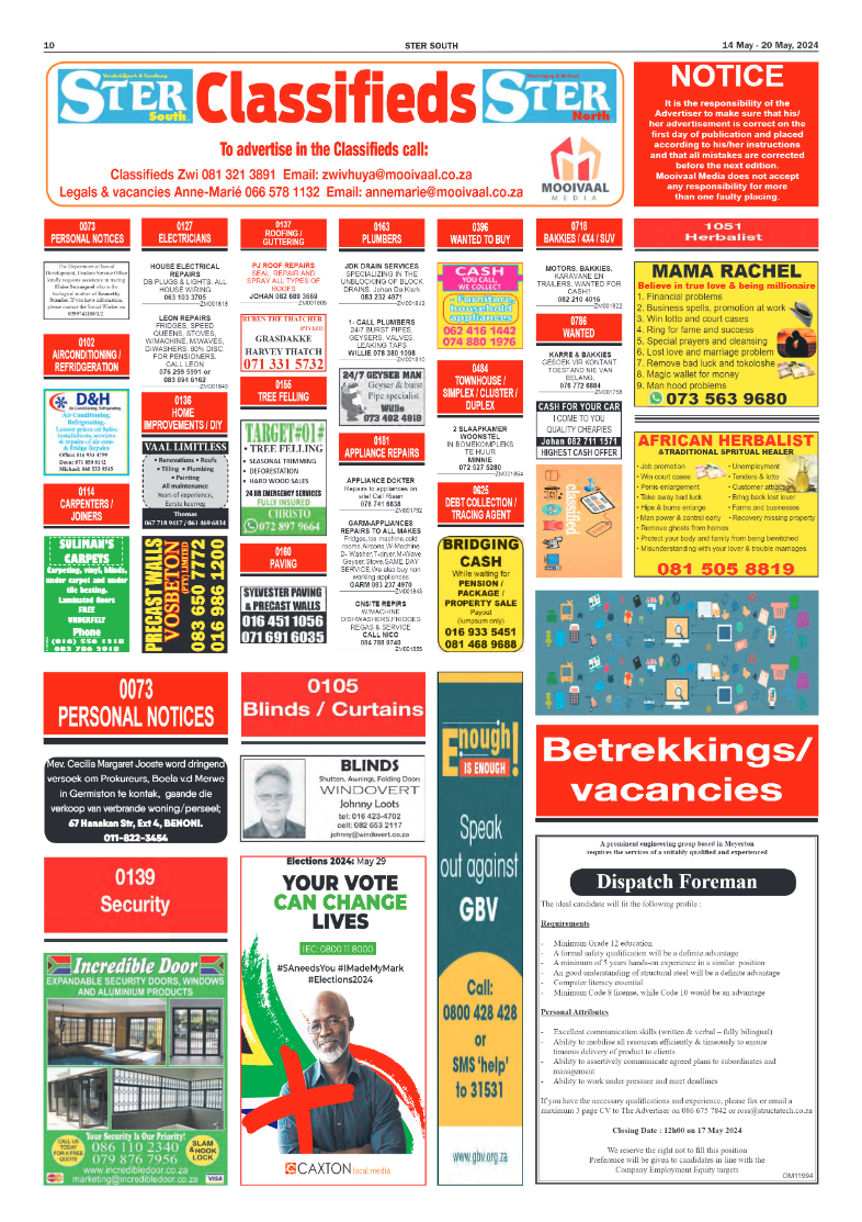 STER SOUTH 14 May – 20 May, 2024 page 10