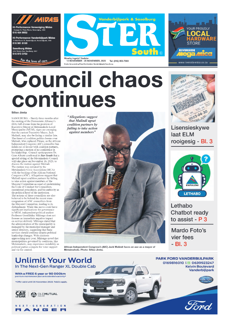 STER SOUTH 14 November – 20 November, 2023 page 1