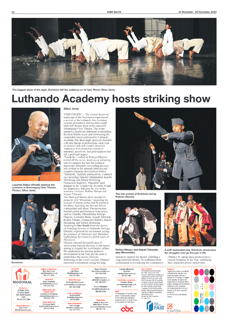 STER SOUTH 14 November – 20 November, 2023 page 12