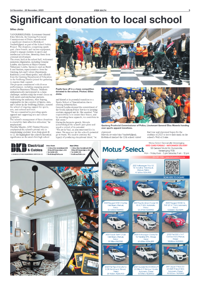 STER SOUTH 14 November – 20 November, 2023 page 5