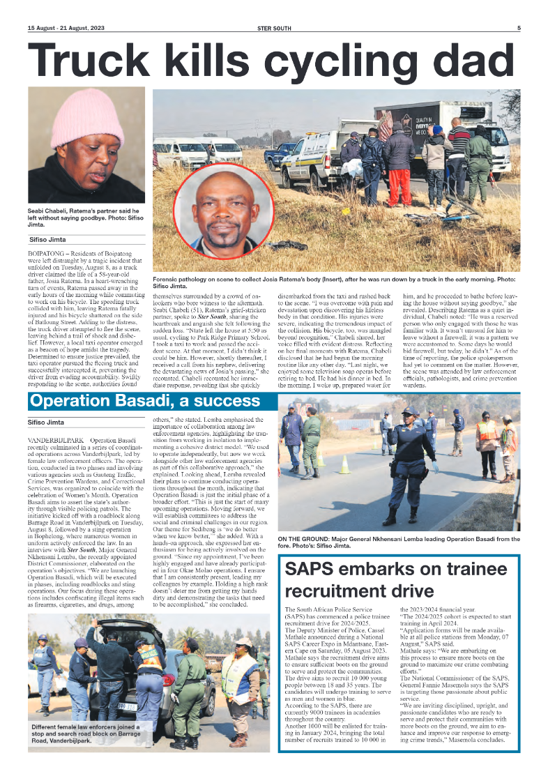 STER SOUTH 15 August – 21 August, 2023 page 5