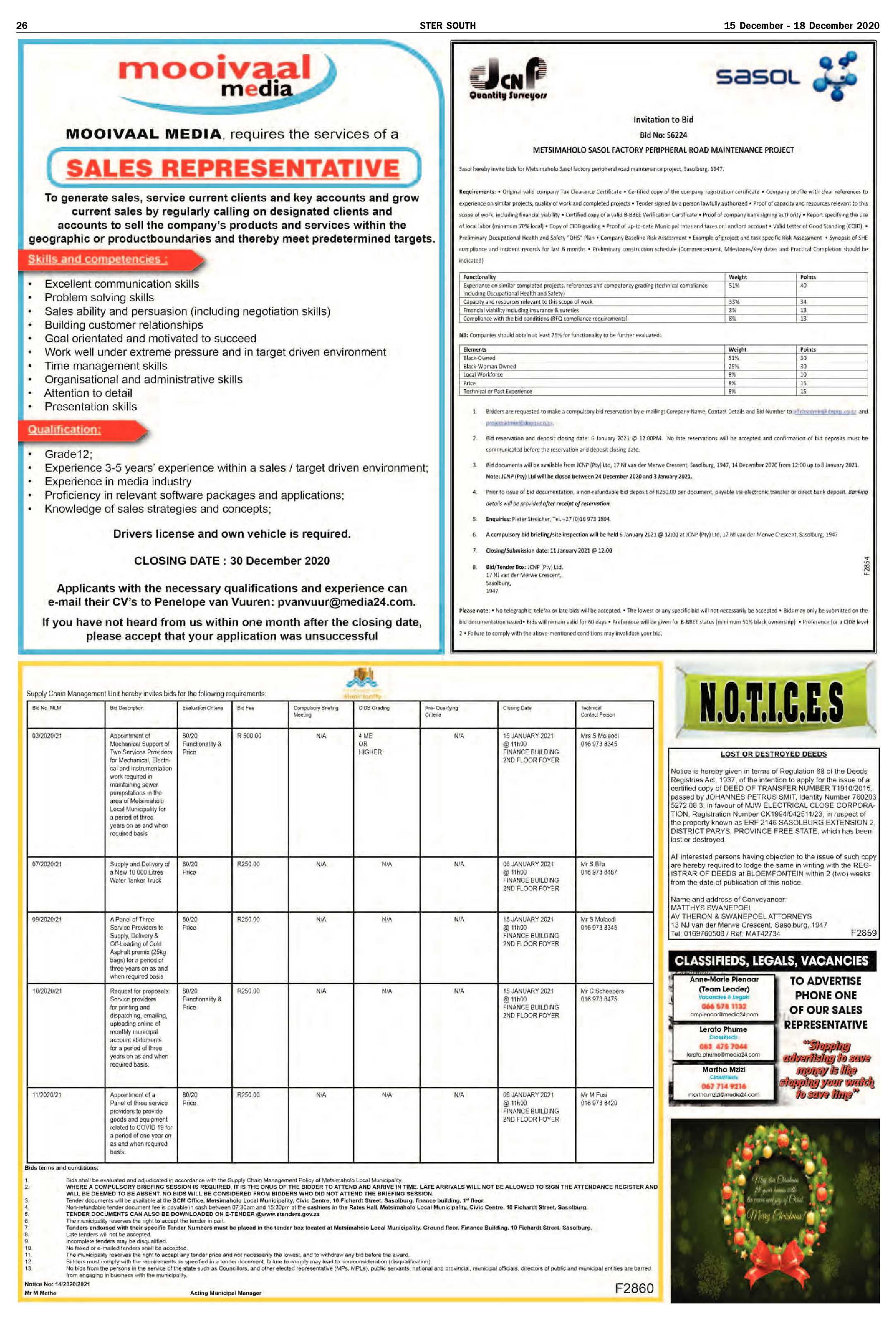 STER SOUTH 15 December – 18 December 2020 page 26