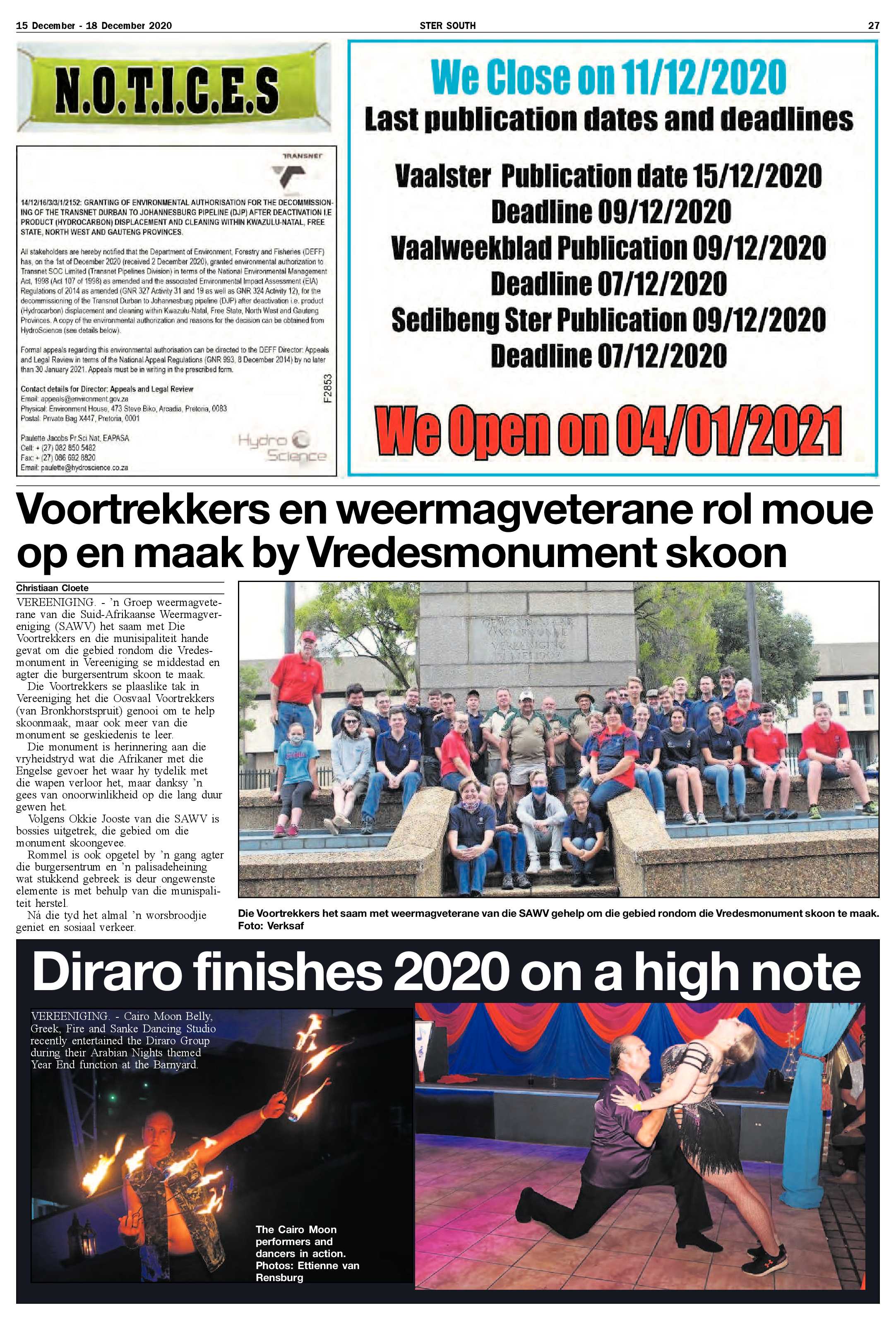 STER SOUTH 15 December – 18 December 2020 page 27