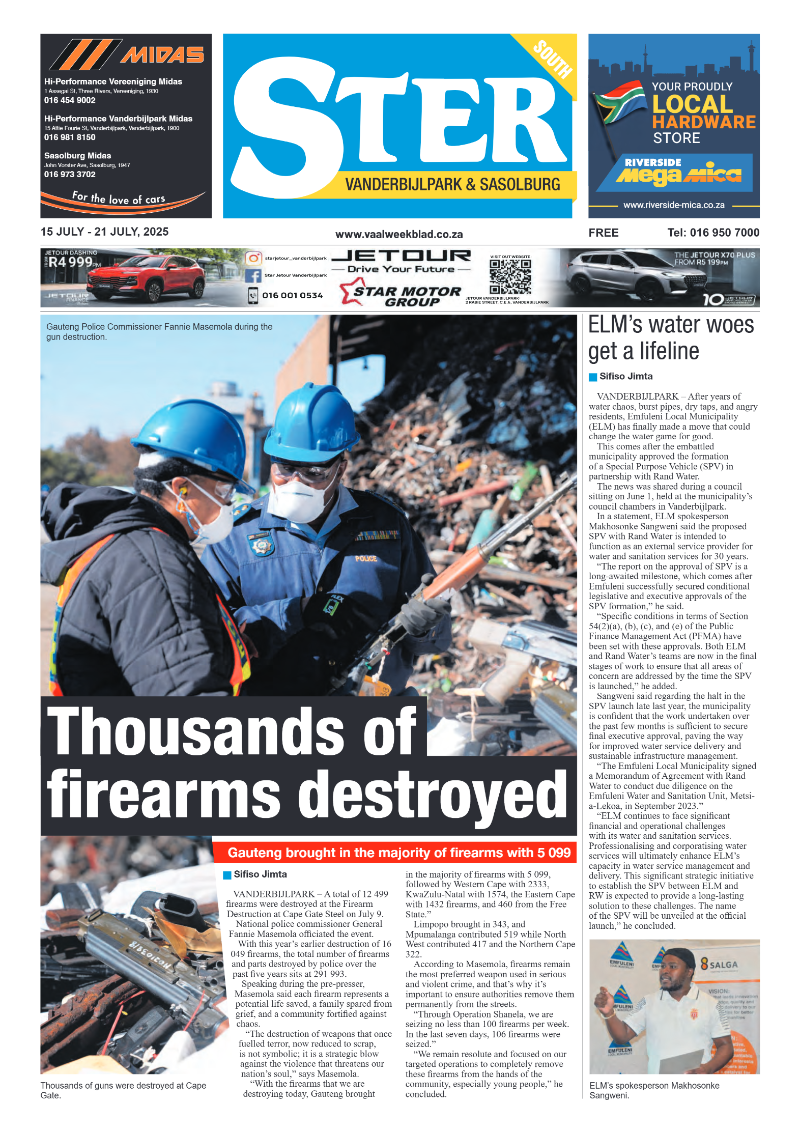 STER SOUTH 15 JULY – 21 JULY, 2025 page 1
