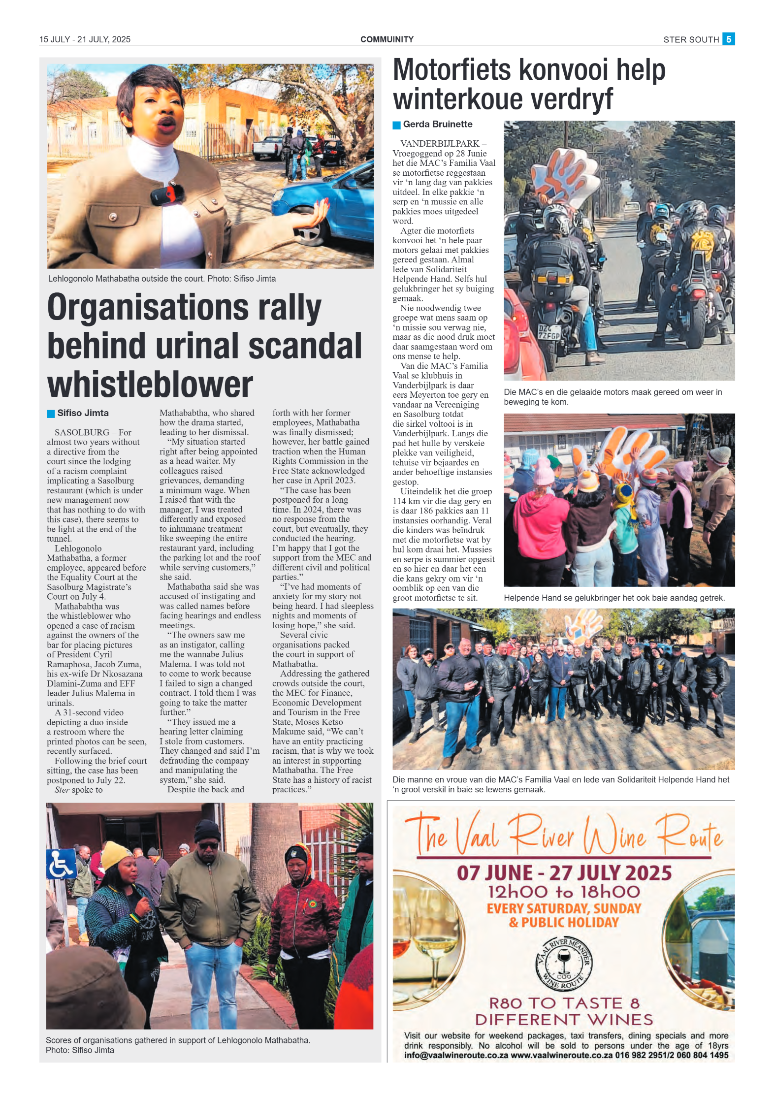 STER SOUTH 15 JULY – 21 JULY, 2025 page 5