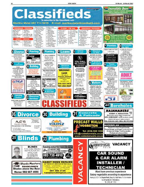 STER SOUTH 15 March – 18 March 2022 page 14