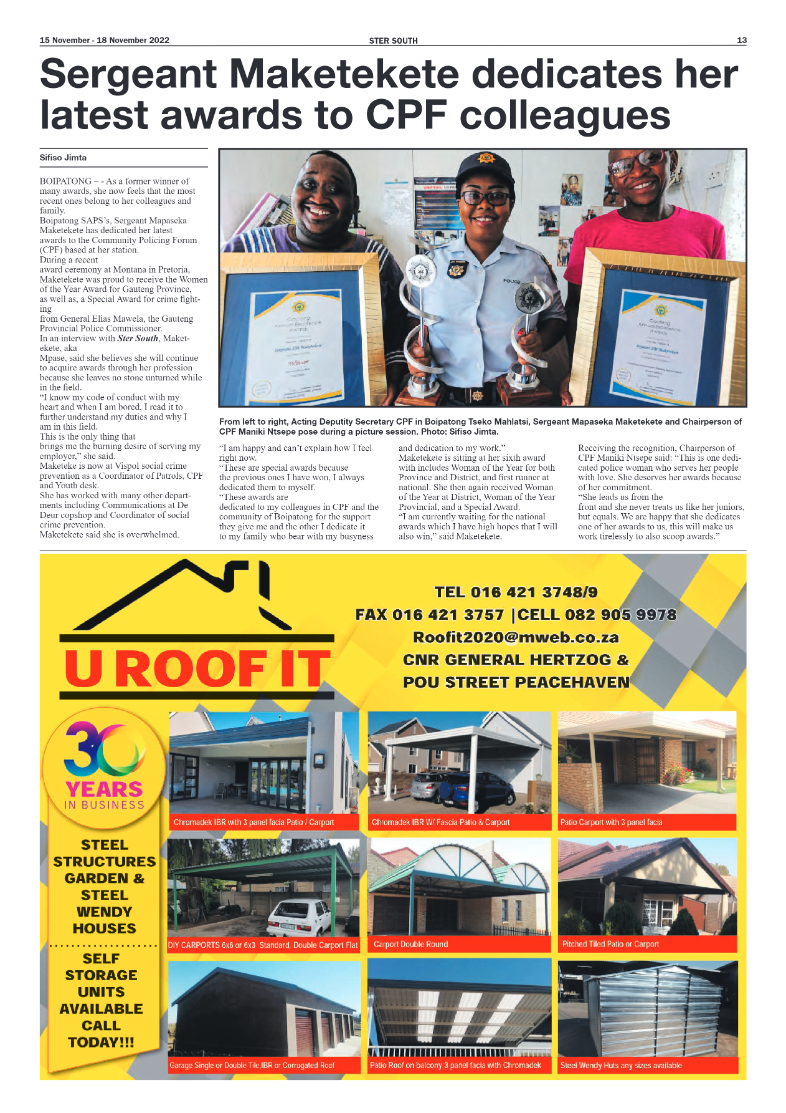 STER SOUTH 15 November – 18 November 2022 page 13
