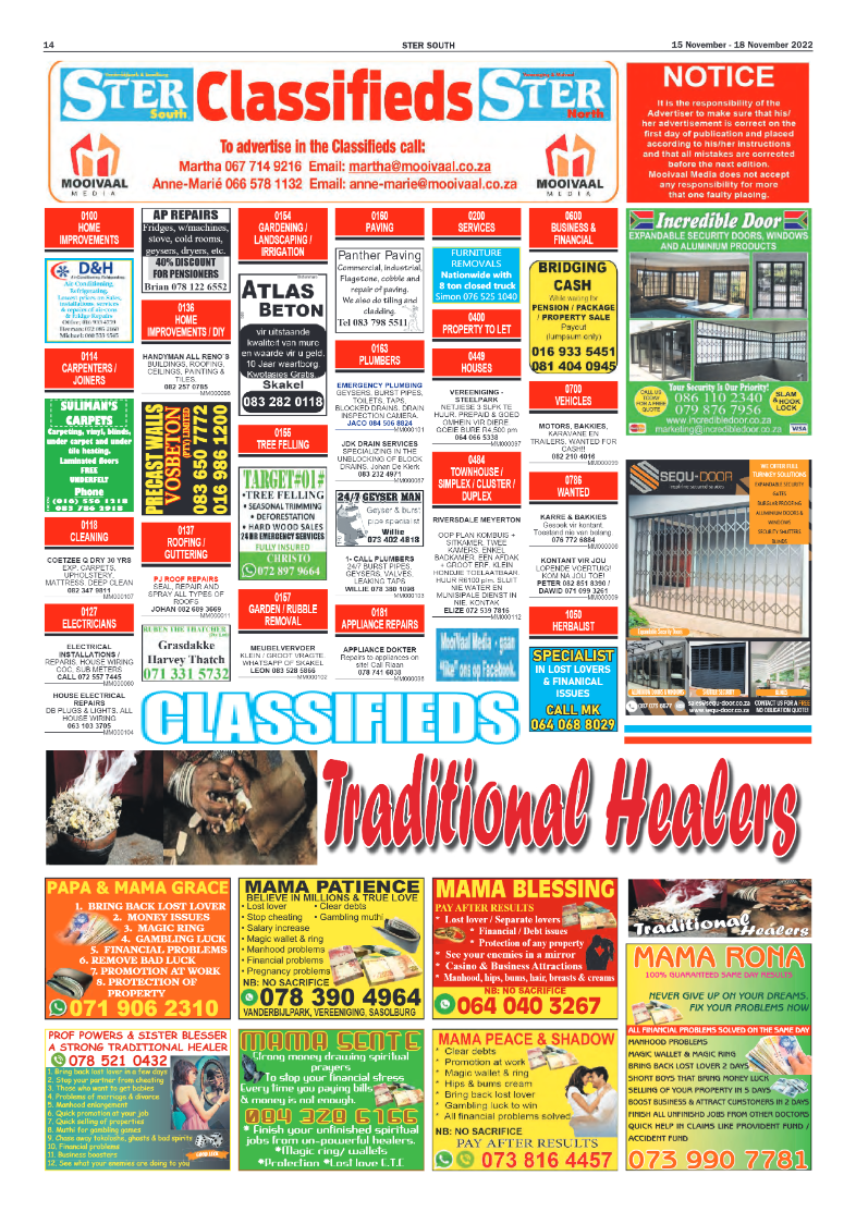 STER SOUTH 15 November – 18 November 2022 page 14