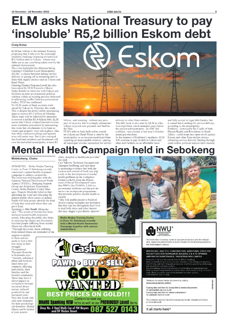 STER SOUTH 15 November – 18 November 2022 page 5