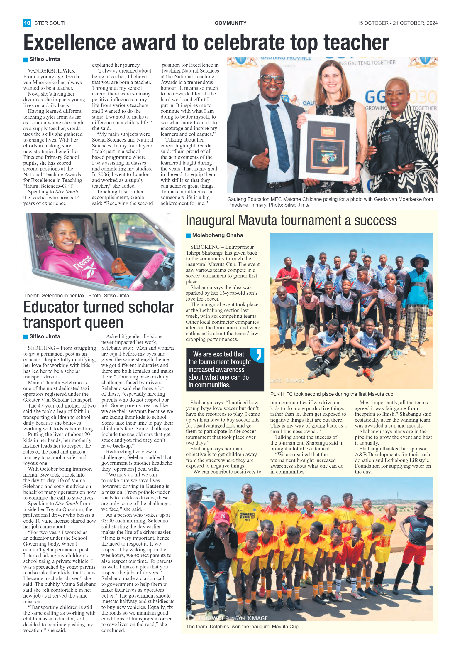 STER SOUTH 15 OCTOBER – 21 OCTOBER, 2024 page 11