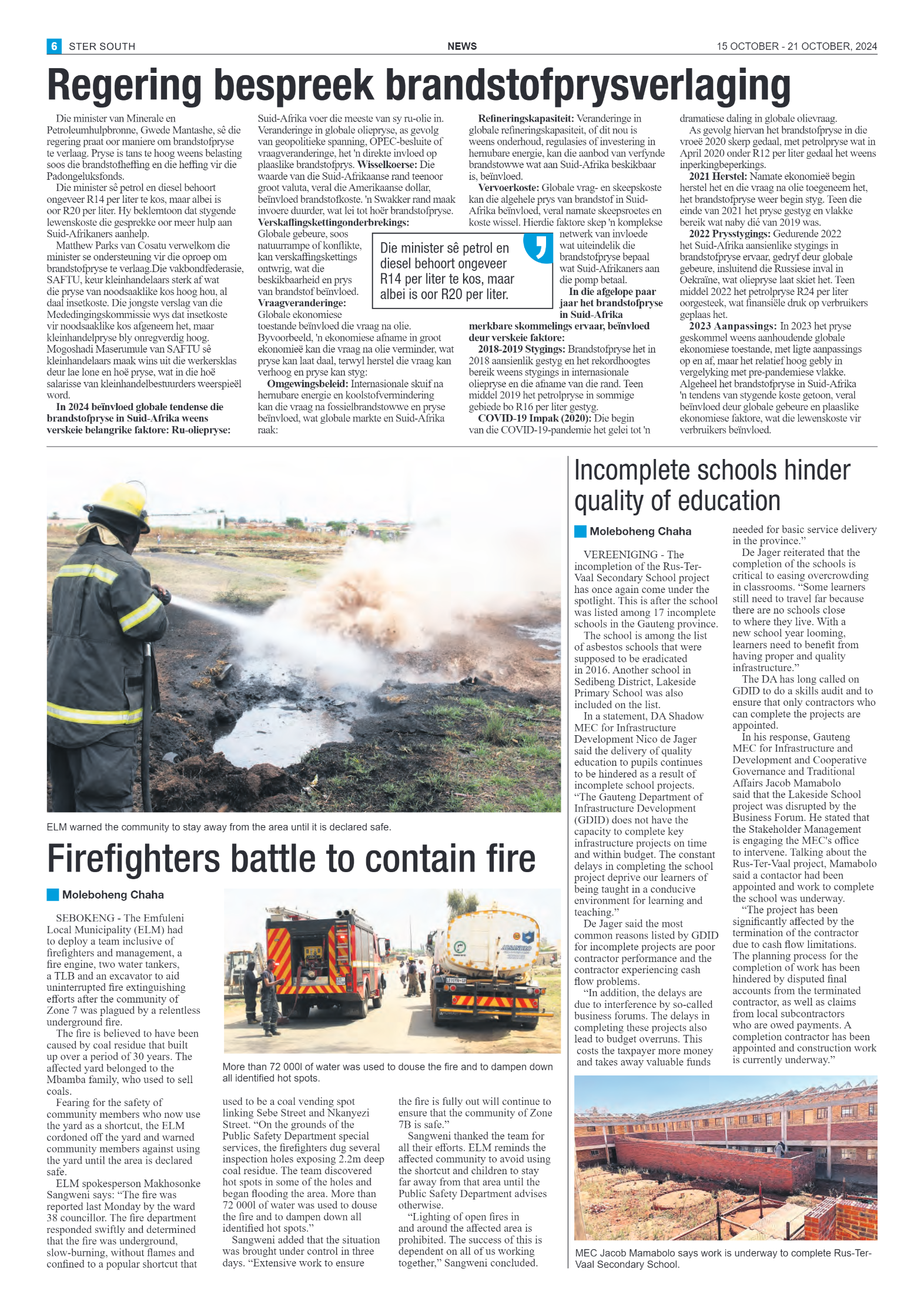 STER SOUTH 15 OCTOBER – 21 OCTOBER, 2024 page 6