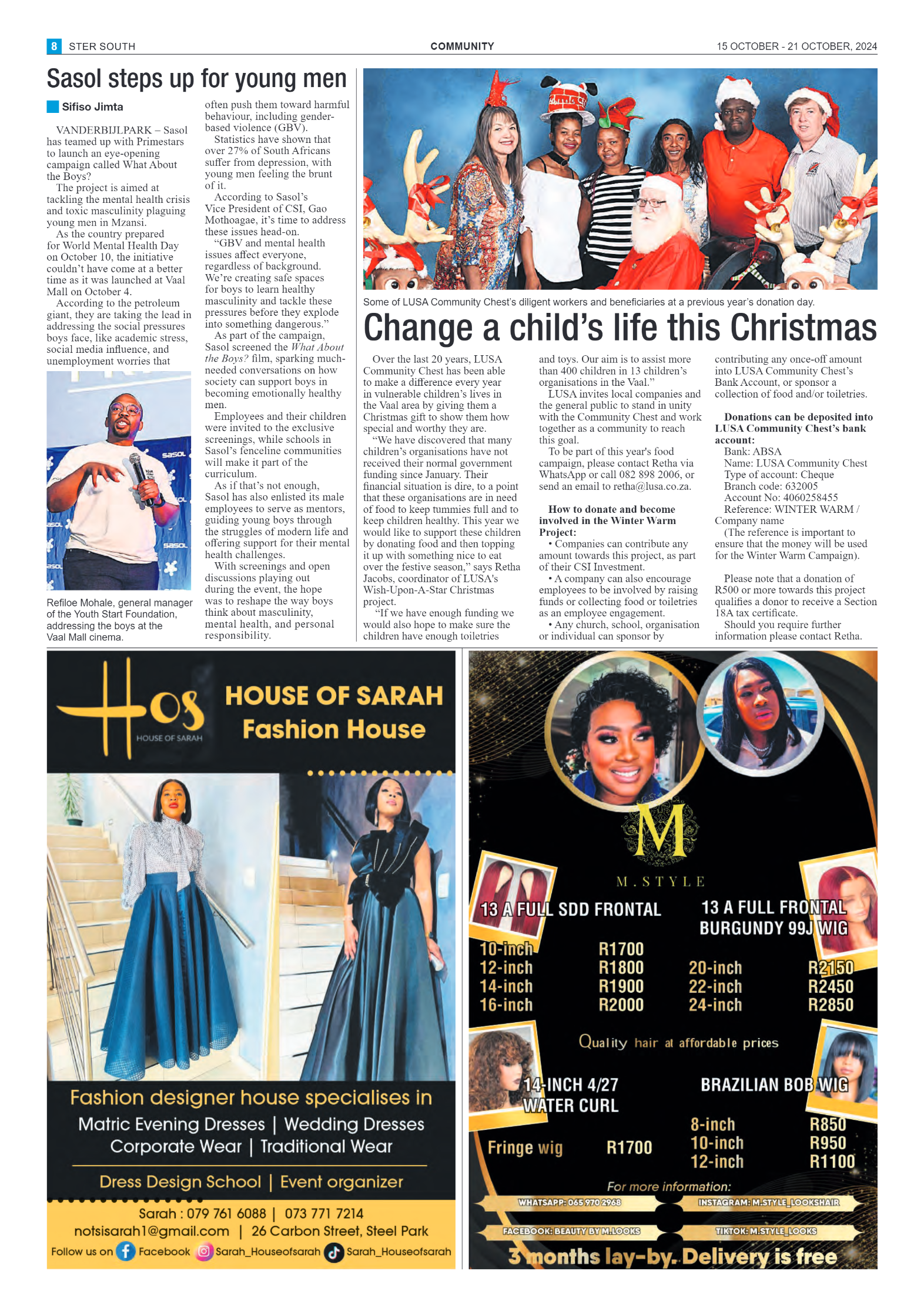STER SOUTH 15 OCTOBER – 21 OCTOBER, 2024 page 8