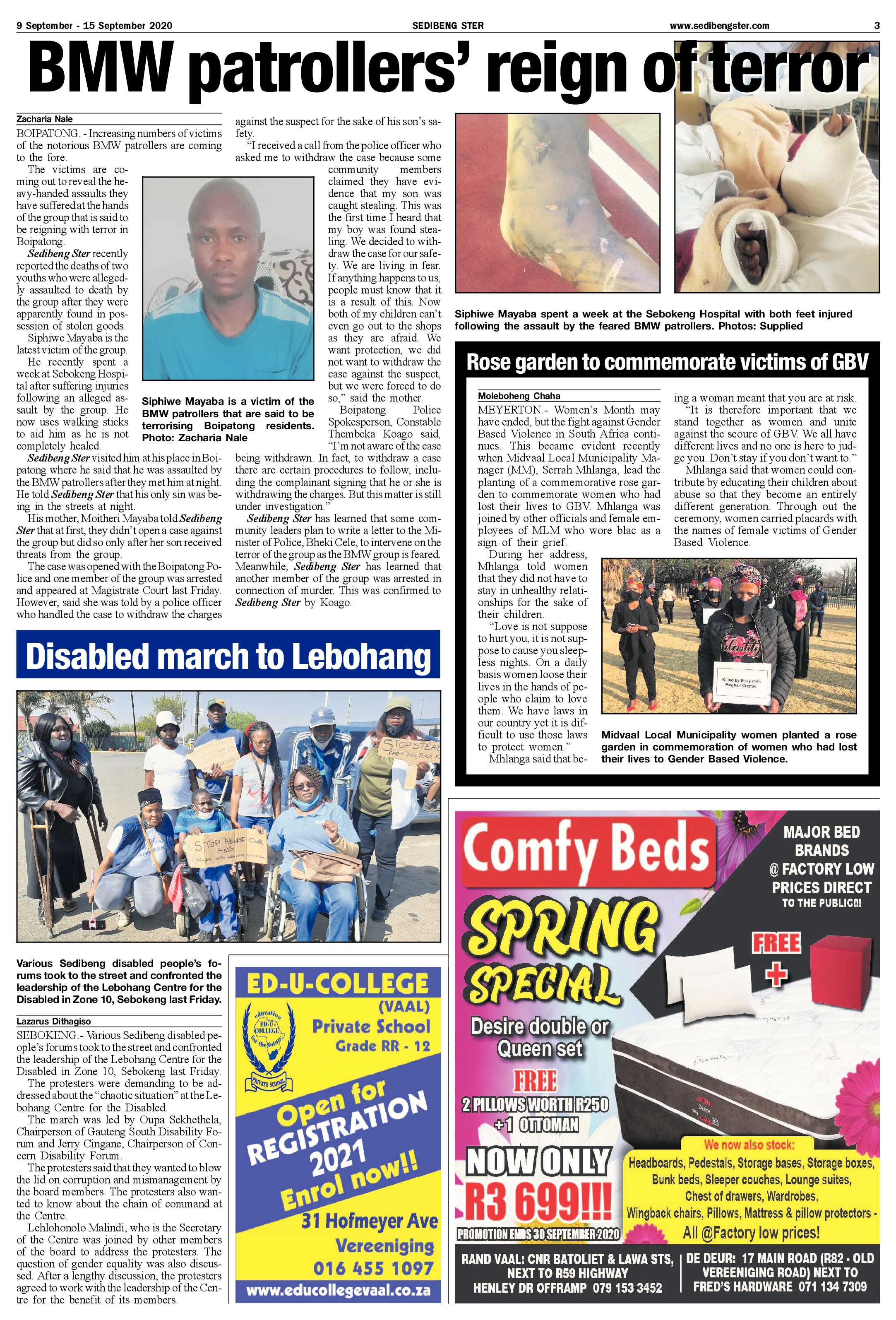 STER SOUTH 15 September – 18 September 2020 page 3