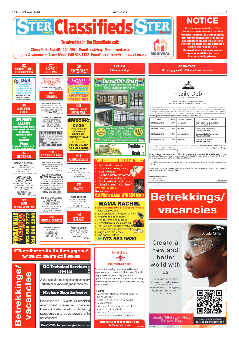 STER SOUTH 16 April – 22 April, 2024 page 9