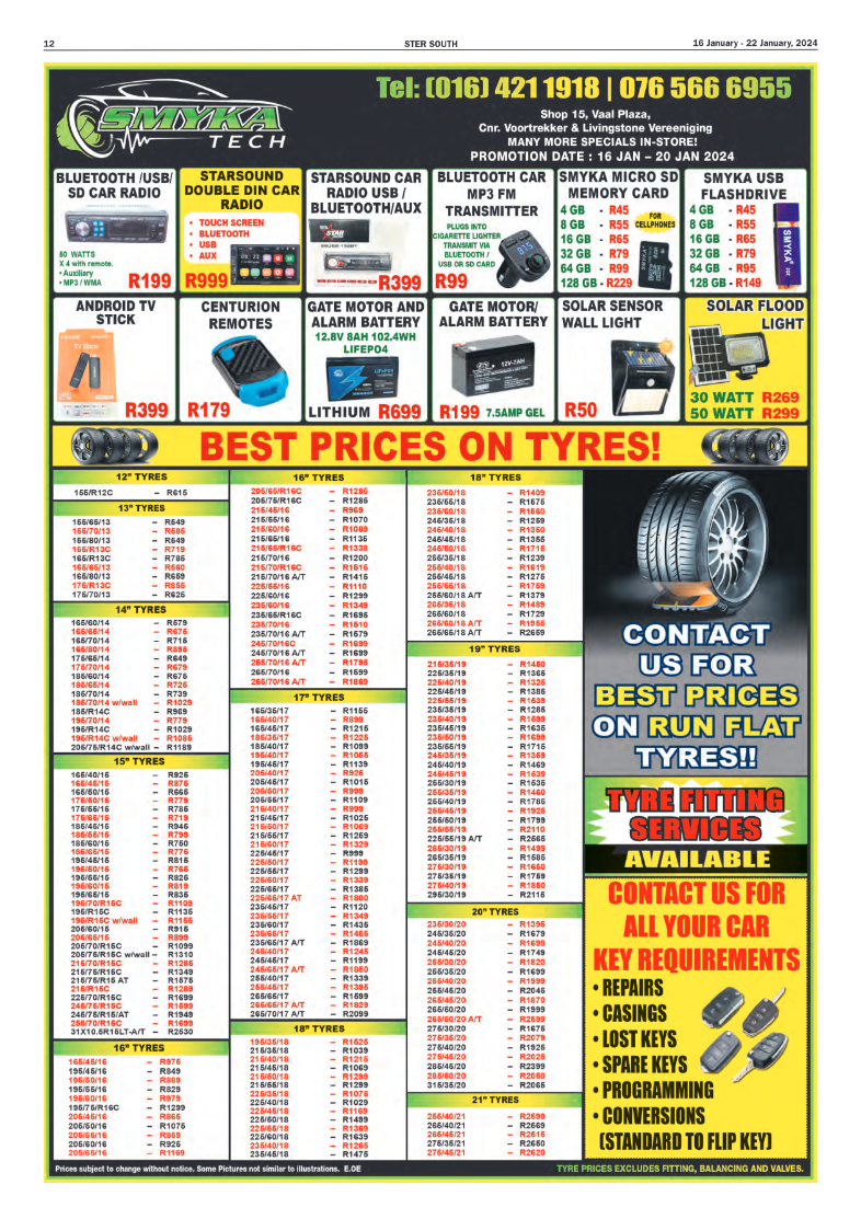 STER SOUTH 16 January – 22 January, 2024 page 12