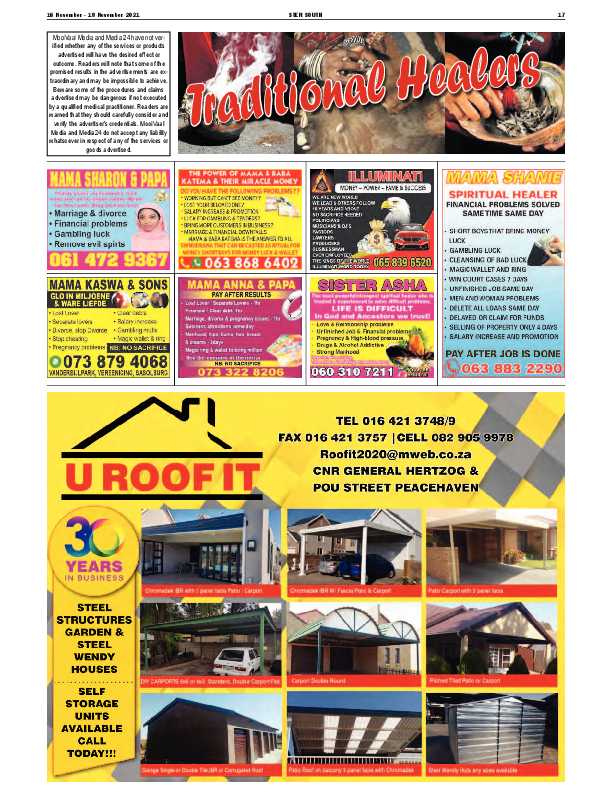 STER SOUTH 16 November – 19 November 2021 page 1