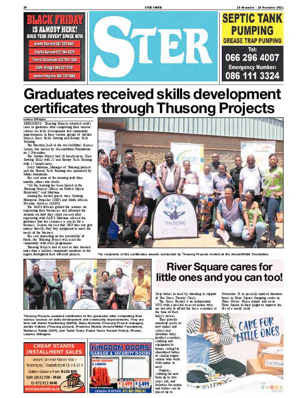 STER SOUTH 16 November – 19 November 2021 page 20