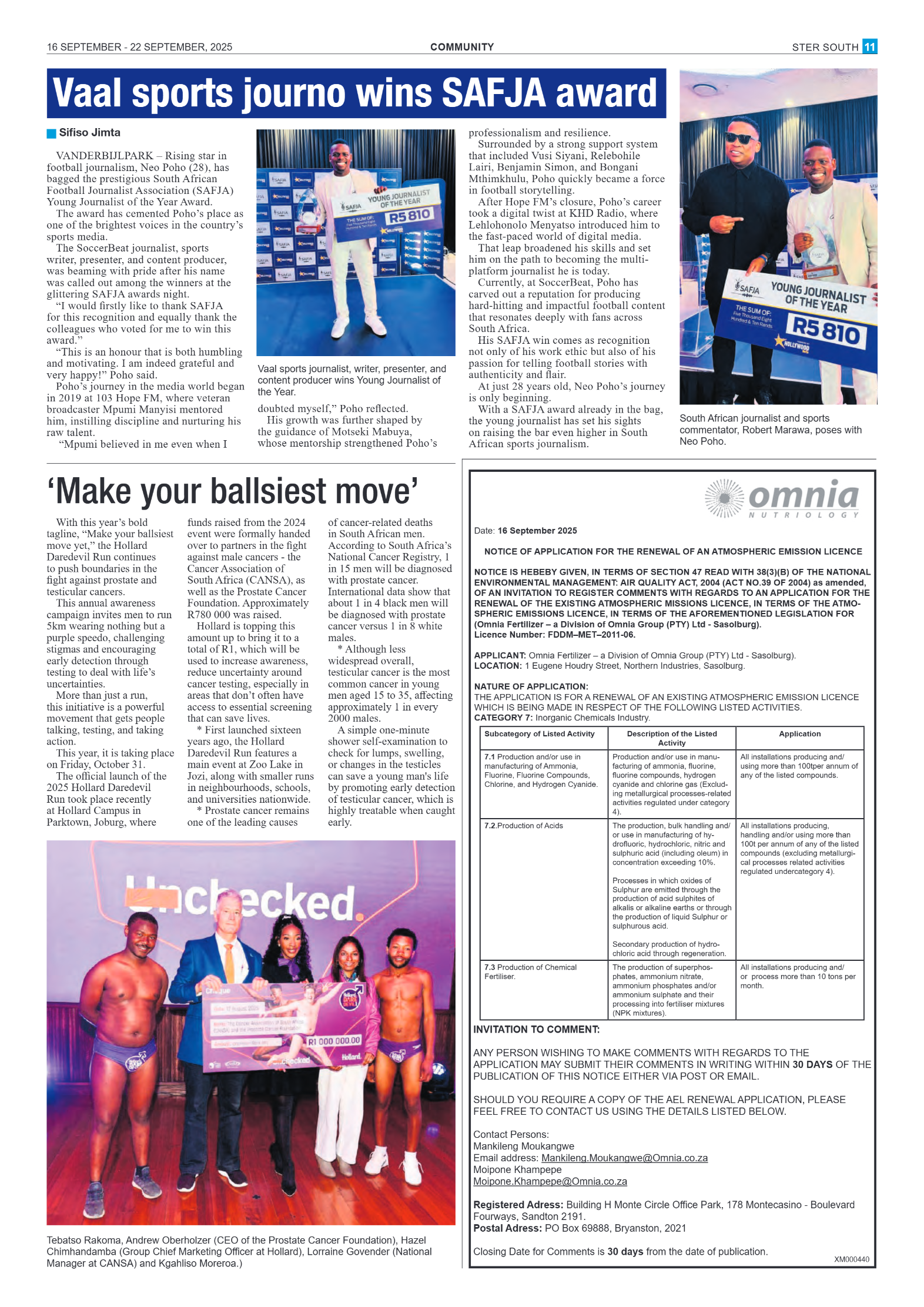 STER SOUTH 16 SEPTEMBER – 22 SEPTEMBER, 2025 page 11