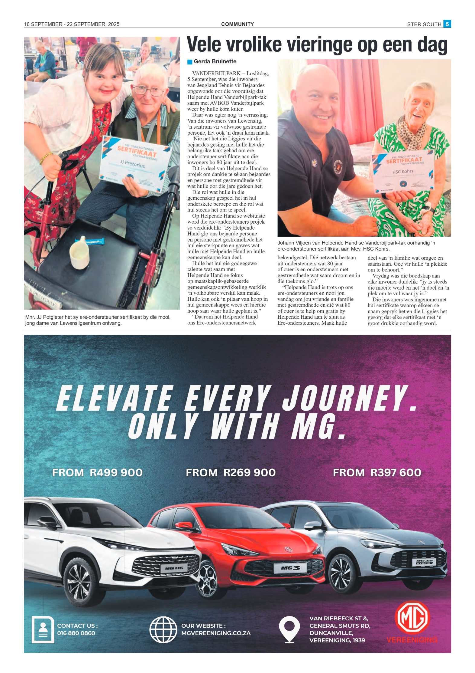 STER SOUTH 16 SEPTEMBER – 22 SEPTEMBER, 2025 page 5