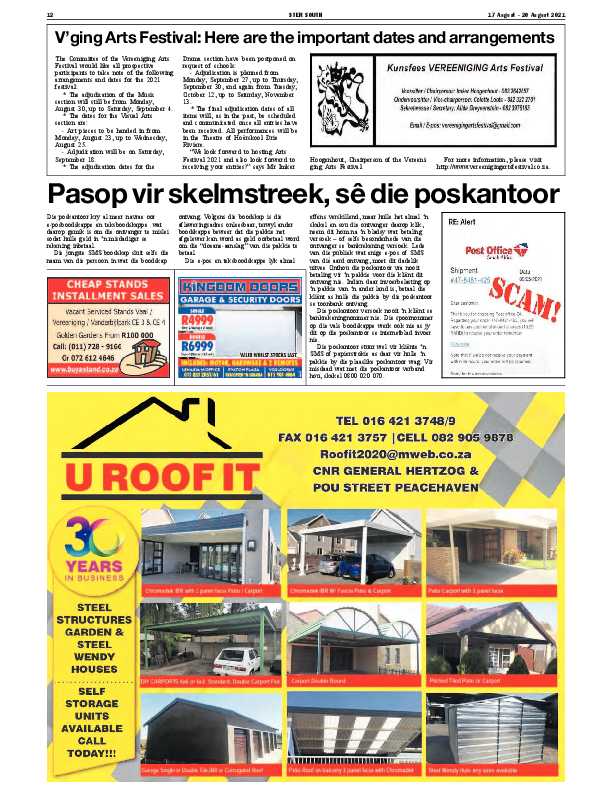 STER SOUTH 17 August – 20 August 2021 page 12