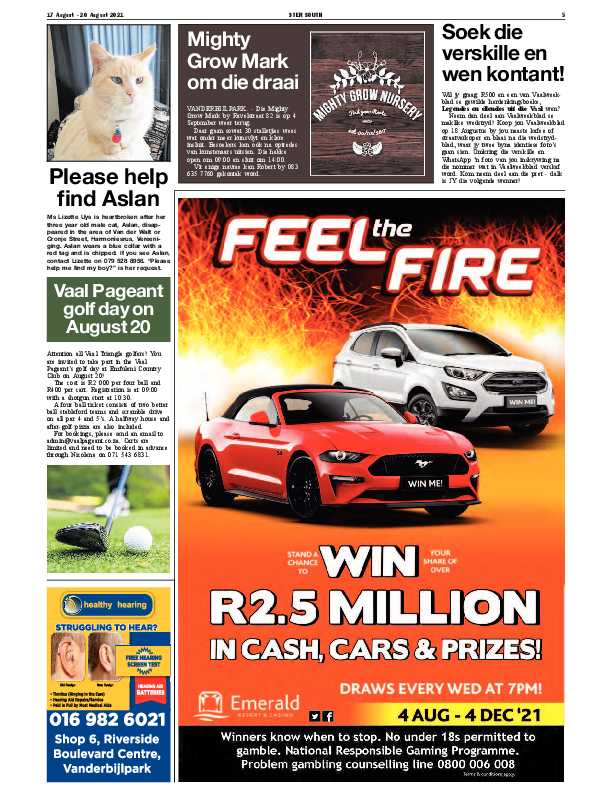 STER SOUTH 17 August – 20 August 2021 page 5