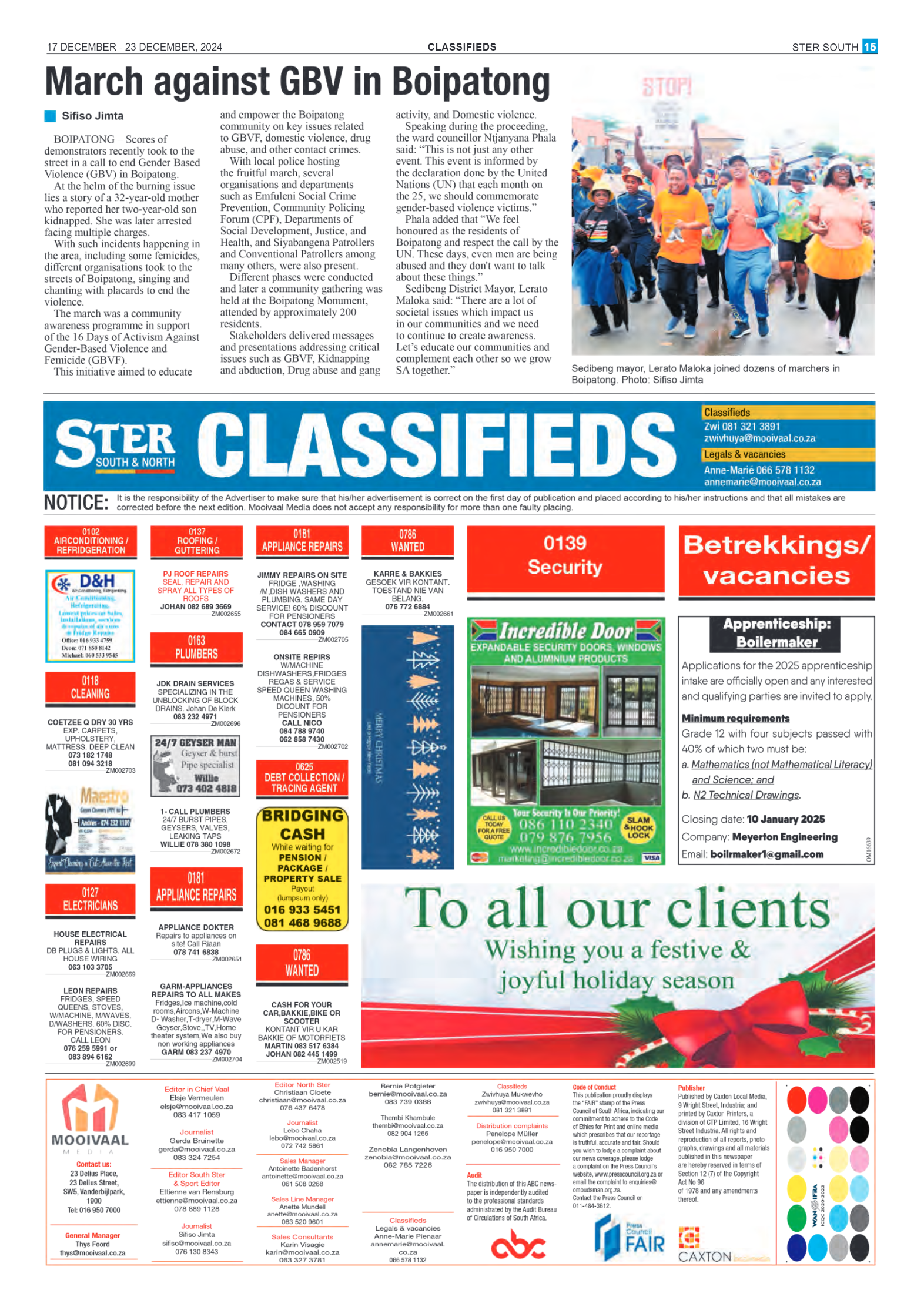 STER SOUTH 17 DECEMBER – 23 DECEMBER, 2024 page 15