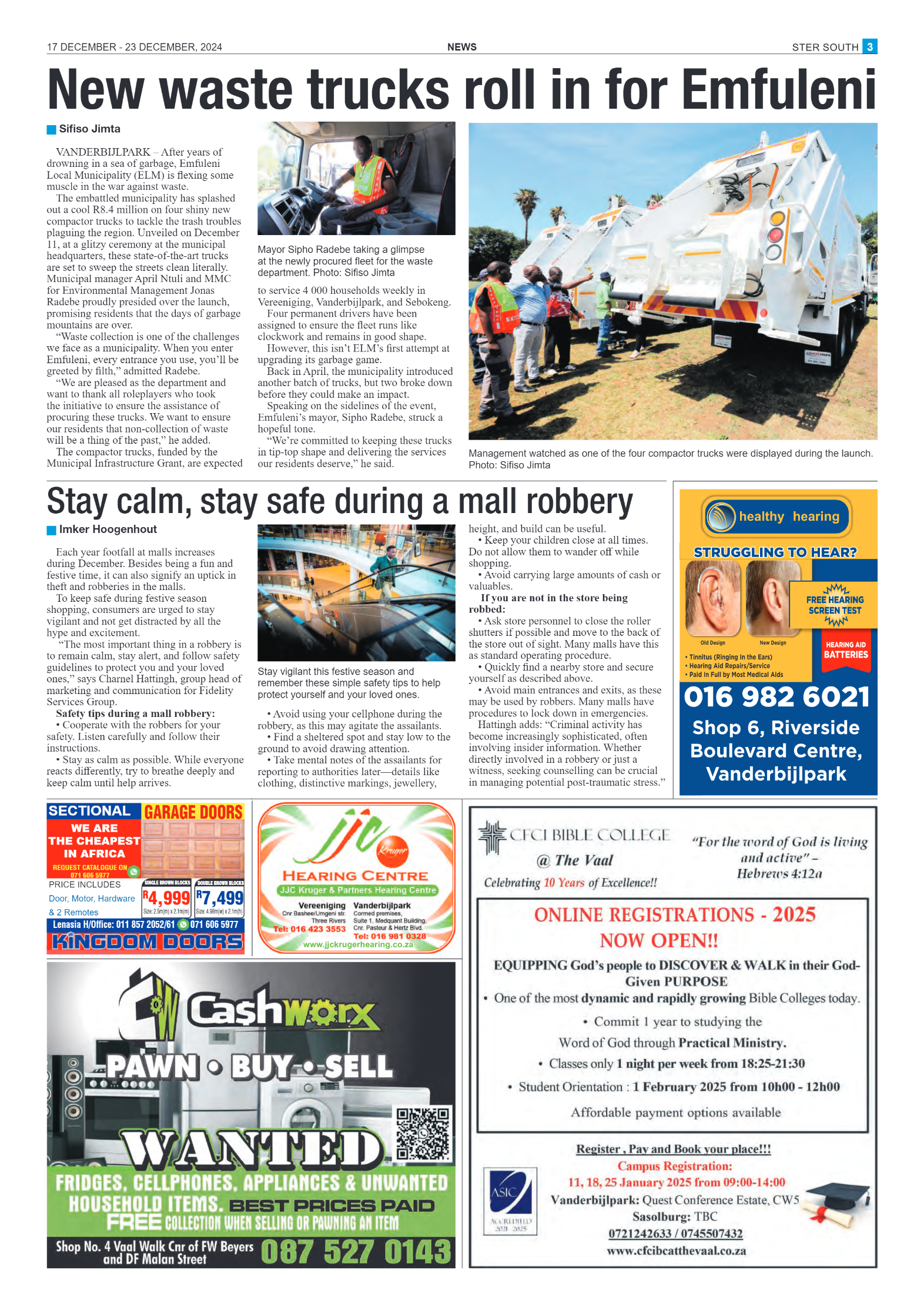 STER SOUTH 17 DECEMBER – 23 DECEMBER, 2024 page 3