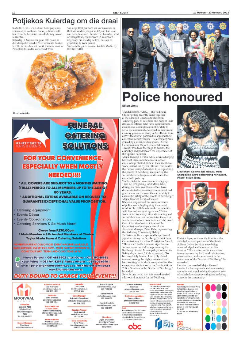 STER SOUTH 17 October – 23 October, 2023 page 12
