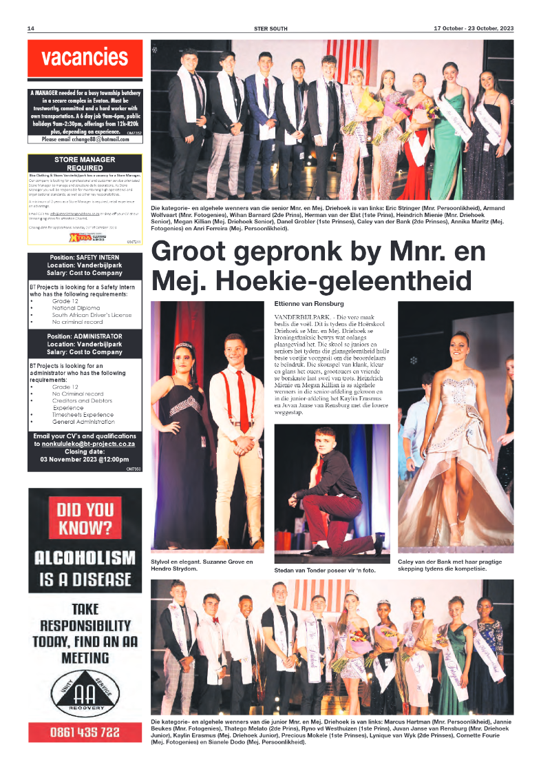 STER SOUTH 17 October – 23 October, 2023 page 14