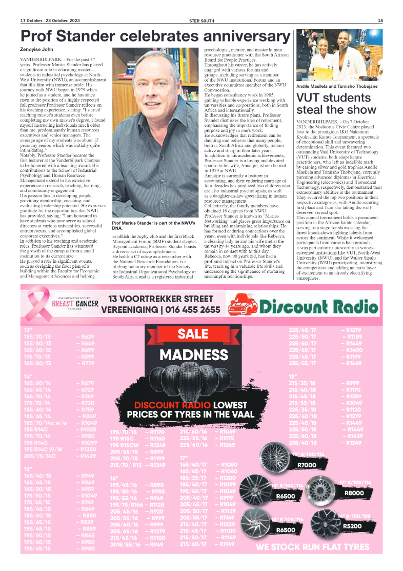 STER SOUTH 17 October – 23 October, 2023 page 15