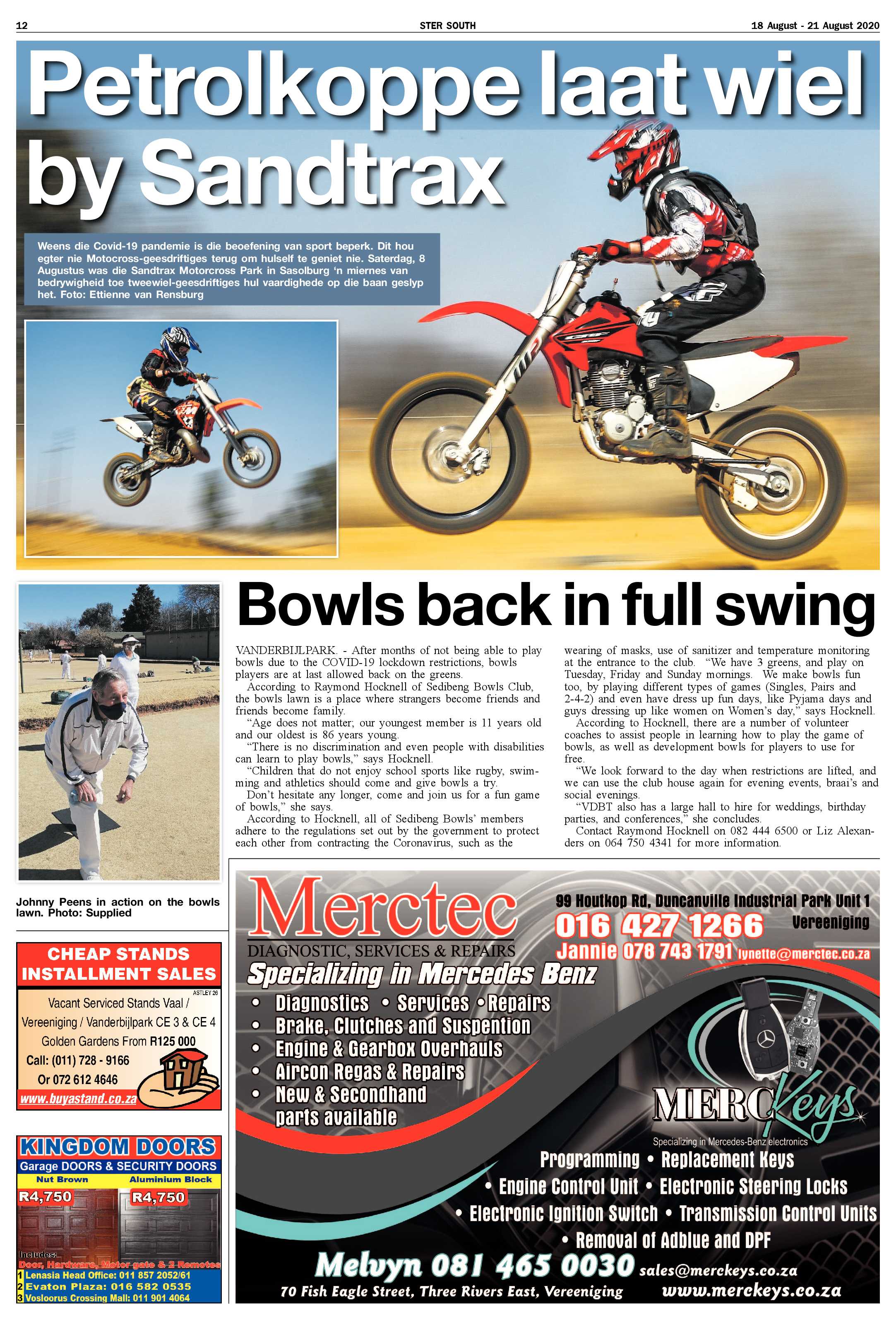 STER SOUTH 18 August – 21 August 2020 page 12
