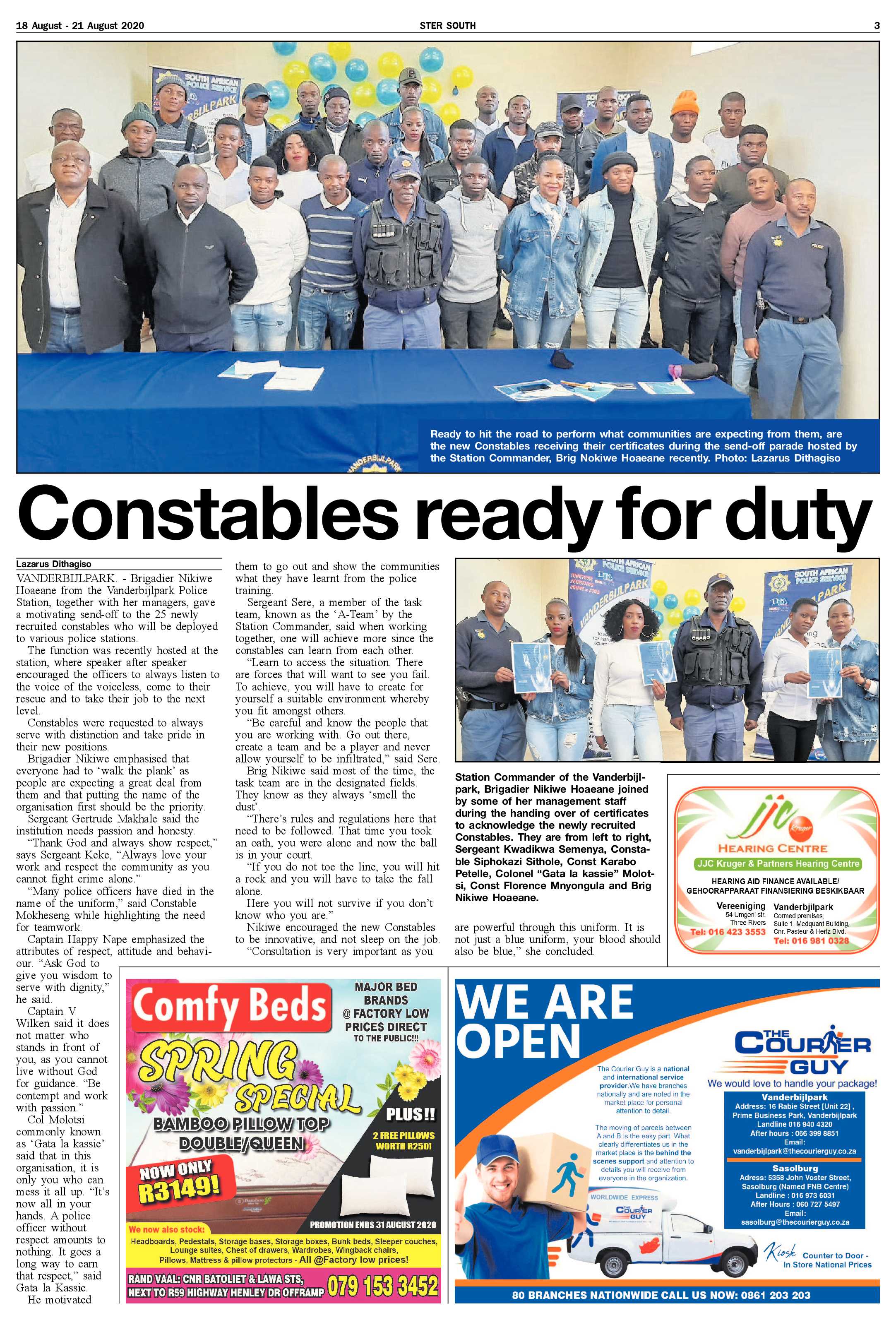 STER SOUTH 18 August – 21 August 2020 page 3