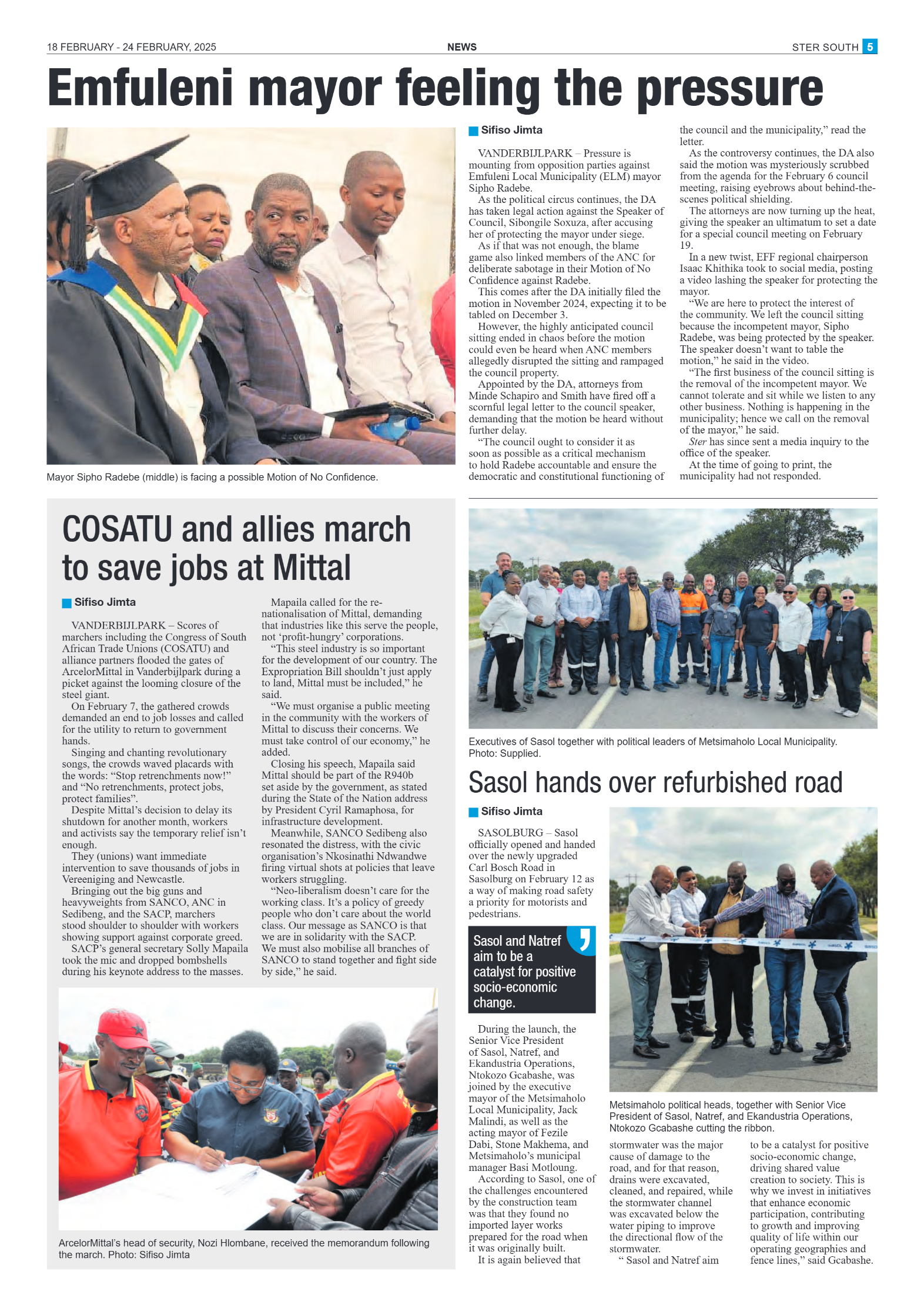 STER SOUTH 18 FEBRUARY – 24 FEBRUARY, 2025 page 5