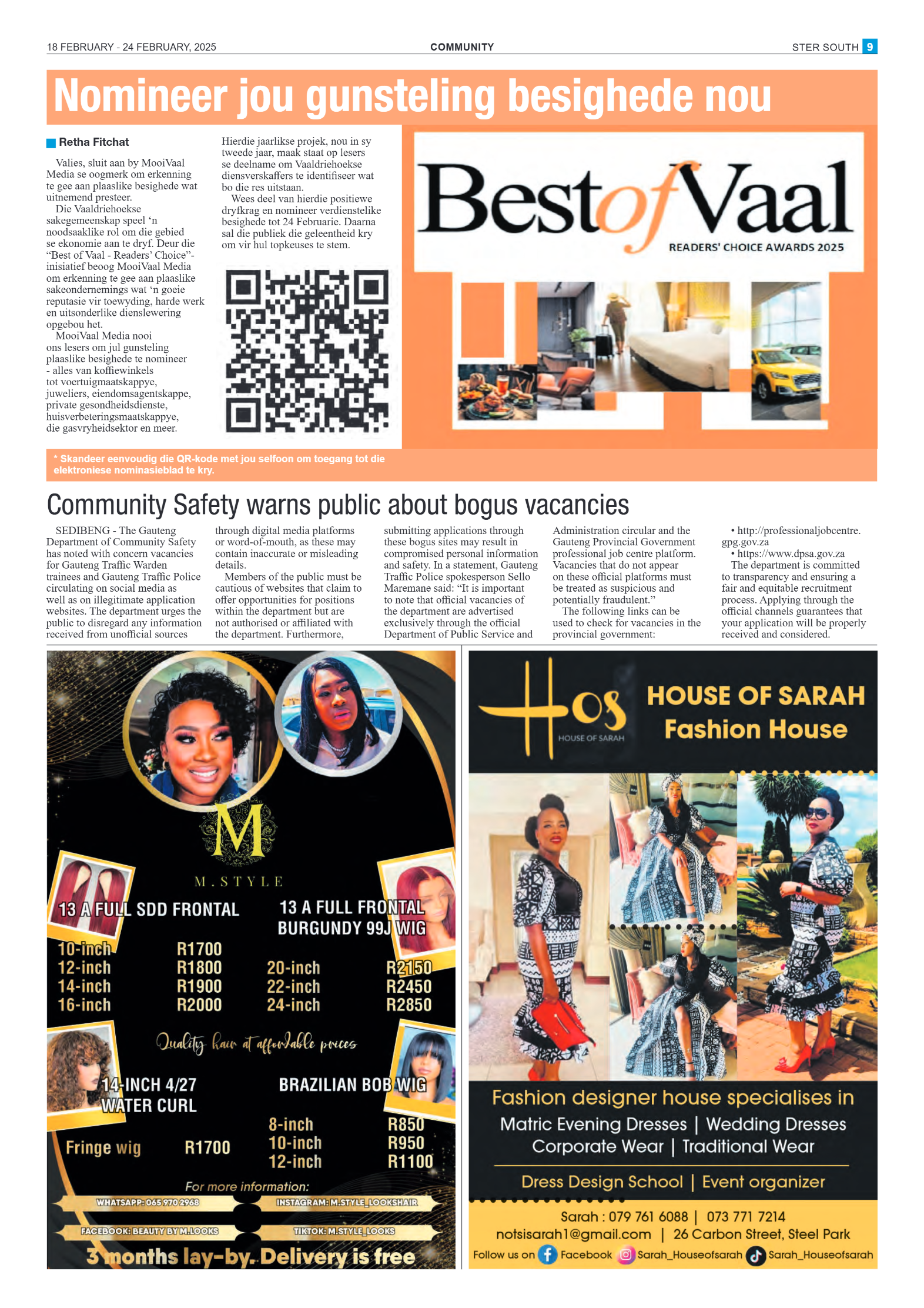 STER SOUTH 18 FEBRUARY – 24 FEBRUARY, 2025 page 9
