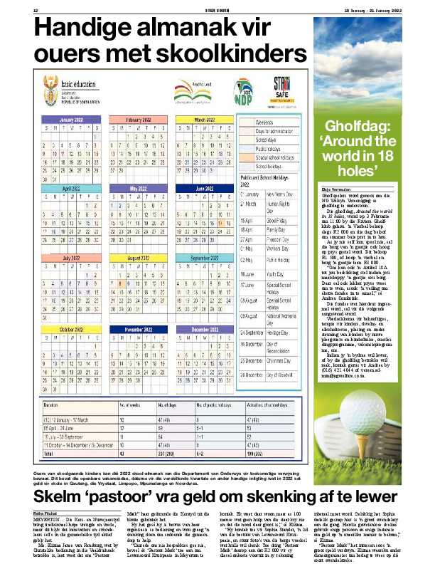 STER SOUTH 18 January – 21 January 2022 page 12
