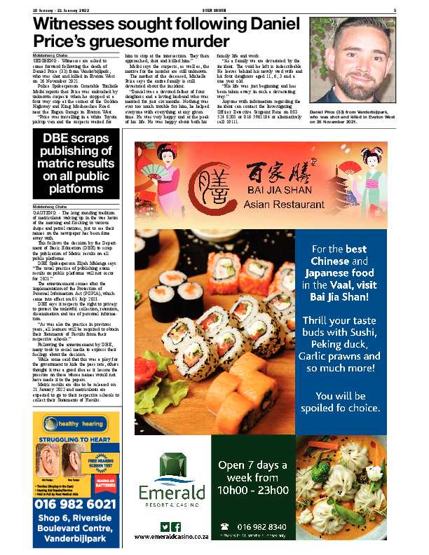 STER SOUTH 18 January – 21 January 2022 page 5