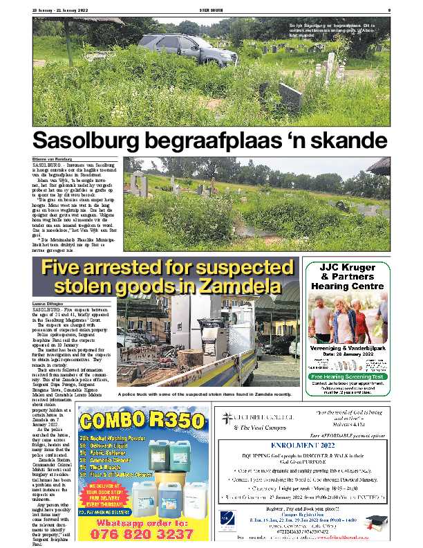 STER SOUTH 18 January – 21 January 2022 page 9