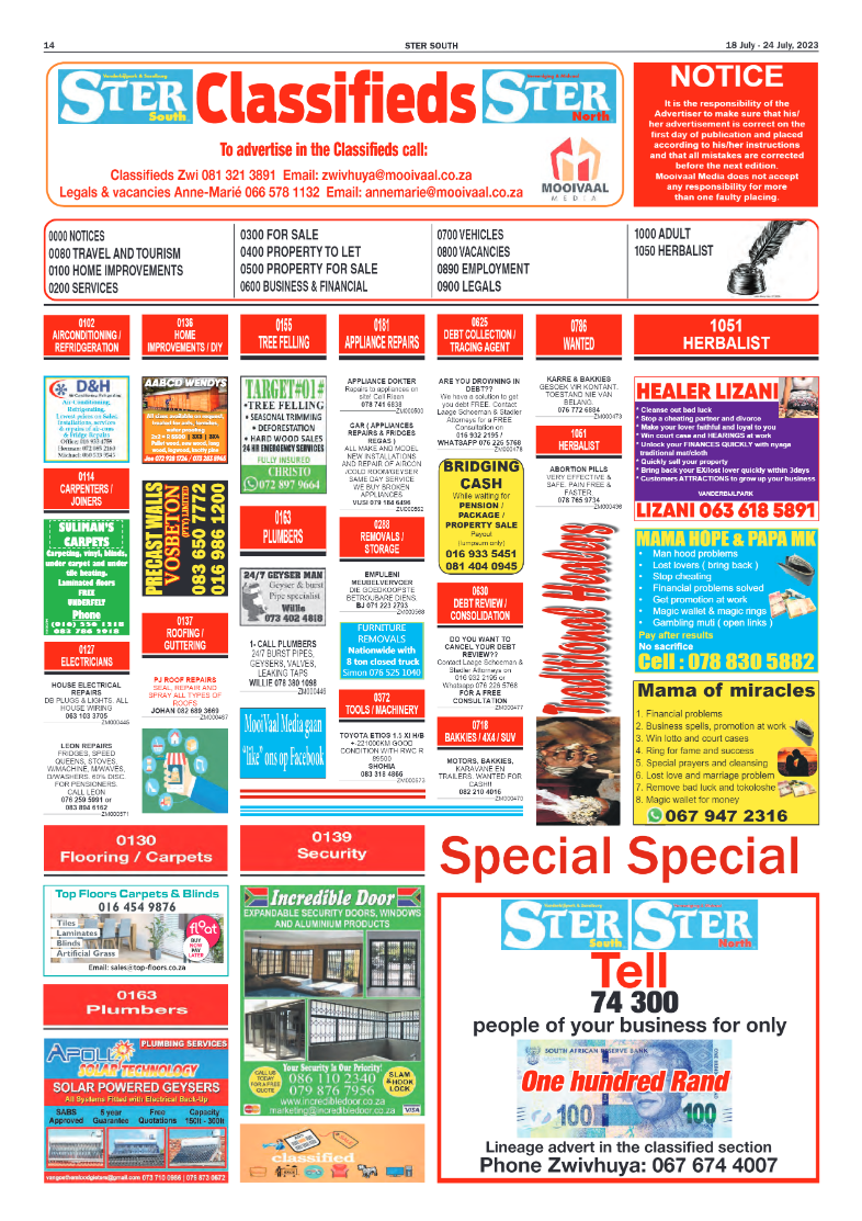 STER SOUTH 18 July – 24 July, 2023 page 16