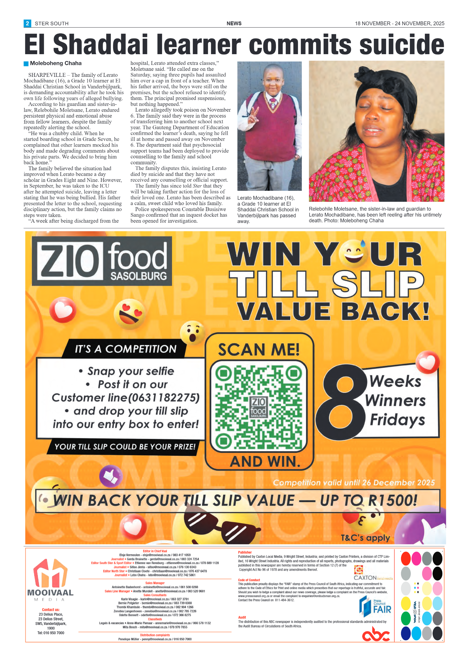 STER SOUTH 18 NOVEMBER – 24 NOVEMBER, 2025 page 2