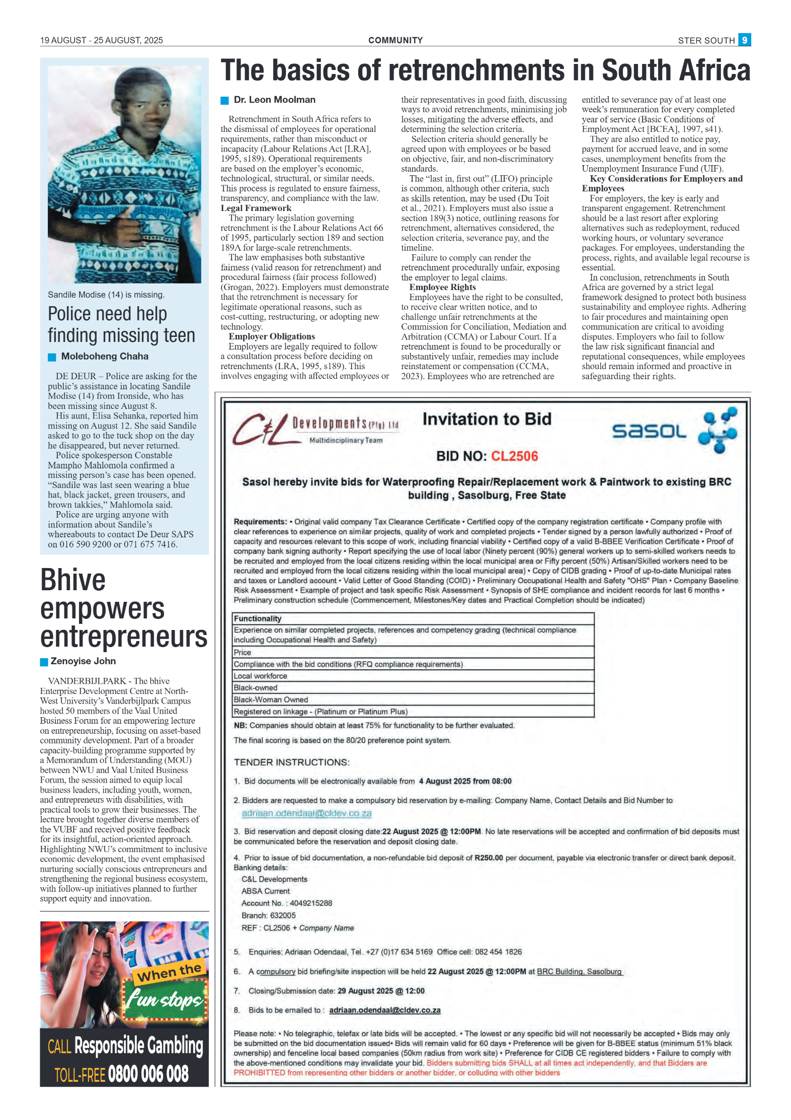 STER SOUTH 19 AUGUST – 25 AUGUST, 2025 page 9
